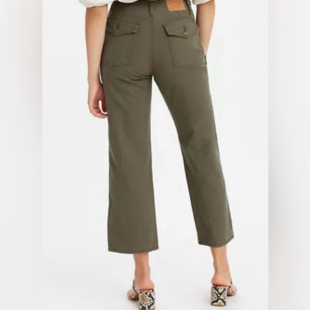 Levi's Ribcage Utility Wide Leg 30 x 29 NWT Green - Picture 3 of 7